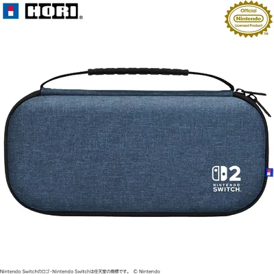 任天堂ライセンス商品 スリムハードポーチ プラス for Nintendo Switch™ 2 インディゴブルー【Switch2専用】ベストプライス