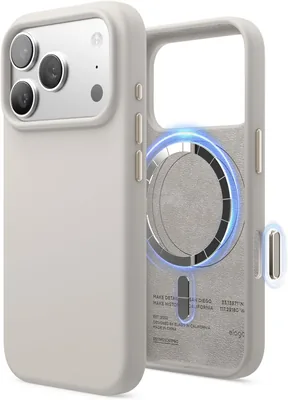 Elago Funda Magnética de Silicona para iPhone 17 Pro 6.3'' - Descuento del 7% (MagSafe, Silicona Líquida Premium, Antigolpes)
