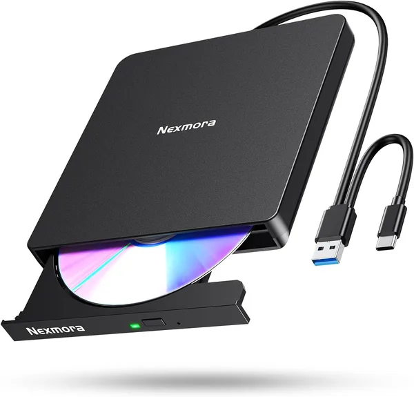 2025 New Standard High-Speed Reading Low Noise External CD DVD Drive