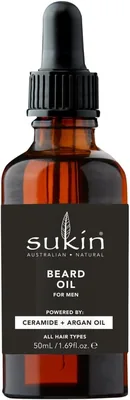 SUKIN Men's Beard Oil 50ml Ceramide Argan - Best Deal