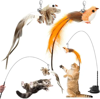 AiQInu Cat Toys Set - 4 Suction Cup Interactive Cat Toy Best Deal