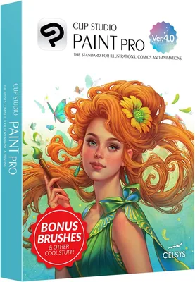 CLIP STUDIO PAINT PRO - Versión 4 | Licencia Perpetua | para Windows y macOS