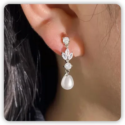 Trinkle Pearl Drop Earrings - Best Deal