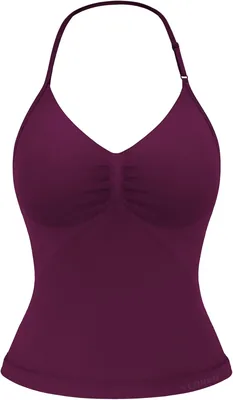 توب يورو ريo Longline Strappy للنساء، حمالات ظهر خالية من الخلف، مع حلقات قابل للتعديل - لون أرجواني فاتح - حجم S