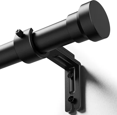 YaFex Curtain Rod - 32-84 Inch, Black