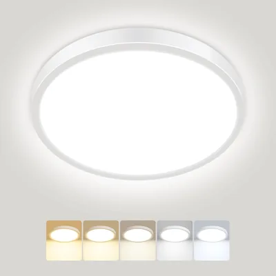 Lámpara de techo LED Peasur, redonda y dimmable, 15W, impermeable, para baño - 6% de descuento