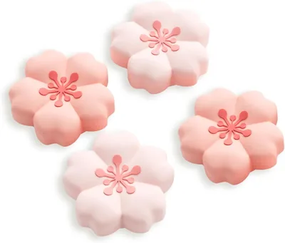 GeekShare Sakura Thumb Grips Compatibel met Switch 2, Anti-Slip Silicone Joystick Caps met Oorspronkelijk Ontwerp en Kompleet Set