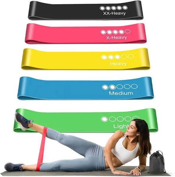 Active 100 Resistance Bands Set of 5 Different Levels