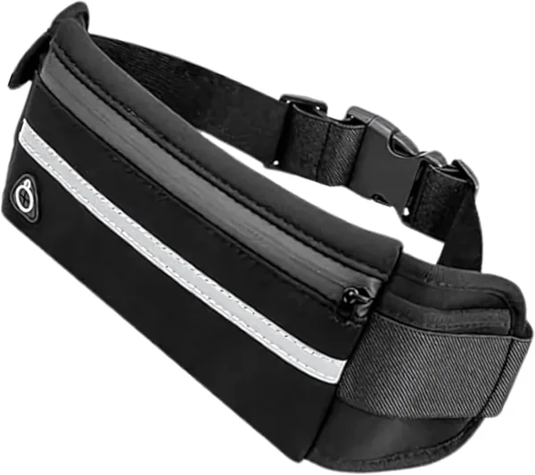 Pochete Corrida Fitness Slim Linha Premium Impermeável com Bolso para Celular e Documentos - Academia, Bike, Caminhada, Trilha e Acampamento