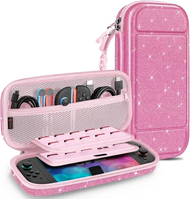Étui Fintie pour Nintendo Switch 2 (2025) - [Résistant aux chocs] Étui de transport portable EVA avec 20 fentes à cartes de jeu et intérieur P