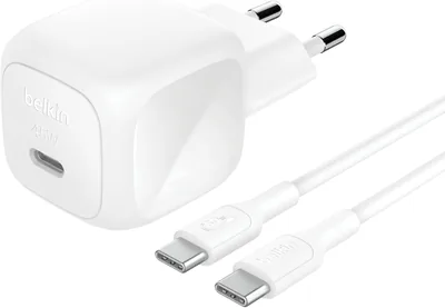 شاحن جداري بنكي 45 واط + كابل USB-C إلى USB-C، شحن سريع لأيفون 17 وآيفون إير وآيفون 16 سلسلة، سامسنج - أفضل سعر