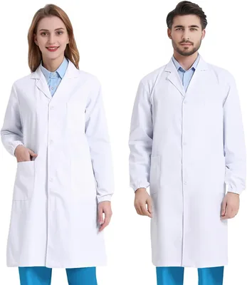 Blouse de chimie COCREAZY - Coton blanc pour femme/homme
