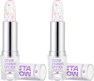 Essence Cosmetics META GLOW Color Cambiante Labial Efecto Dye Natural Transparente 0.12 OZ (Paquete de 2) - 72% de Descuento