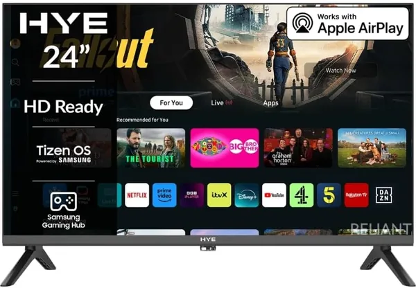 TV - Smart TV, 24" Screen Size, HD Ready Resolution, Apple AirPlay, Samsung Tizen OS & Gaming Hub, V