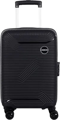 American Tourister Maxplus 55cm Cabin Size Luggage Tsa Black F74CG9GV