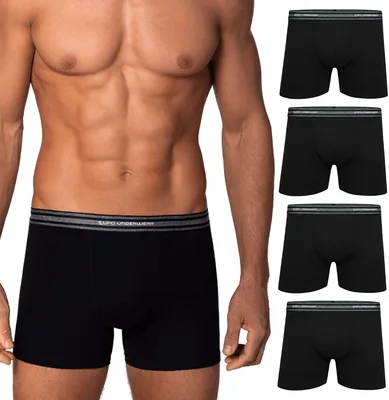 Kit 4 Cuecas Lupo Masculinas Boxer Algodão Macio Confortável Original - Melhor Preço