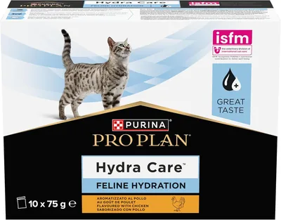 Purina Pro Plan Hydra Care - Chicken Cat Hydration Supplement - 10 x 75g | Chicken Appétente Frozen 