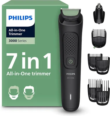 Philips Multigroom 3000 Series : Tondeuse Cheveux et Barbe tout-en-un avec 7 Accessoires - Lame Autoaiguisante