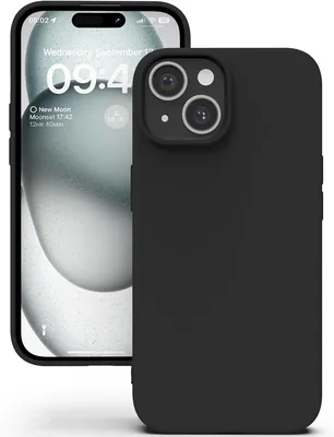 YATWIN का सिलिकॉन बैक केस iPhone 15 के लिए - 26% ऑफ, काला