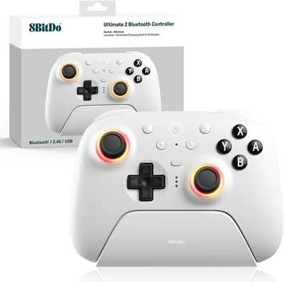 8Bitdo Ultimate 2 Bluetooth Controller White