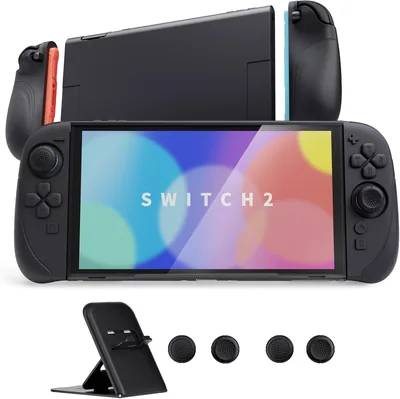 PlayVital Ranger Protective Case for Nintendo Switch 2 with Stand | Ergonomic Anti-Slip Silicone Gri