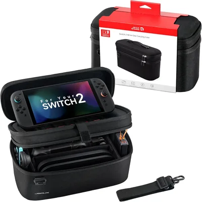 JSAUX Estuche de Transporte Todo en Uno para Nintendo Switch 2 | Bolsa de Viaje para Base, Controles y Accesorios, Compatible (29% Off)