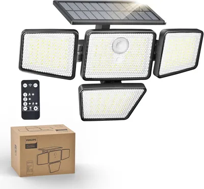 Philips Solar Security Light 196 LED Flood - Best Deal