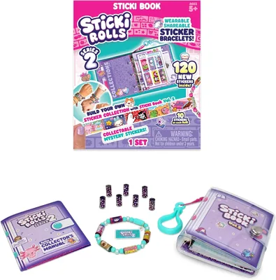 Sky Castle Sticki Rolls Sticker Wristband Set, 120 Mini Stickers