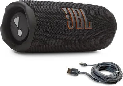 JBL Flip 7 Black + USB-C Cable