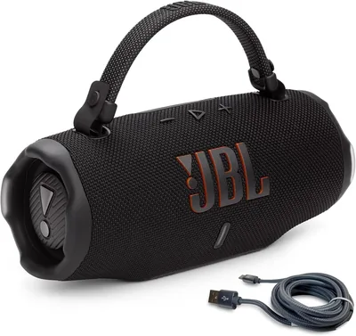 JBL Charge 6 Black + USB-C Cable
