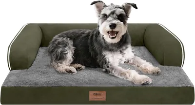 Small Dog Bed Waterproof Orthopedic Pet Bed for Medium Dogs - Comfy Cat Bed
