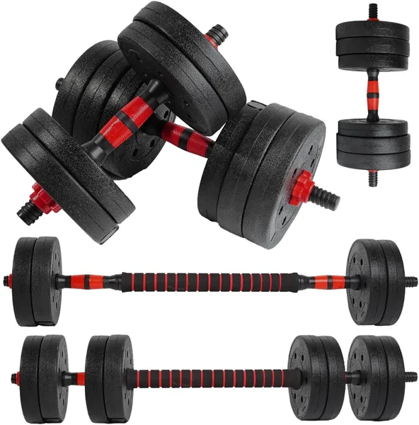 Unycos Adjustable Dumbbells with 10-40 kg Discs E-Book with 50 Exercises