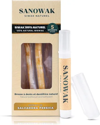 Miswak Stick - 5 Natural Siwak Toothbrushes Best Deal