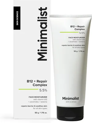 Minimalist Barrier Repair Face Moisturizer with Vitamin B12 Complex 5.5% Ceramides
