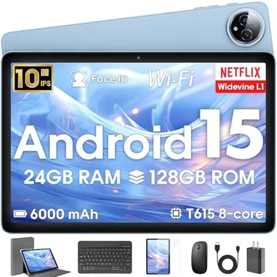 Hasskya Android Tablet 10 Inch Gemini AI Blue