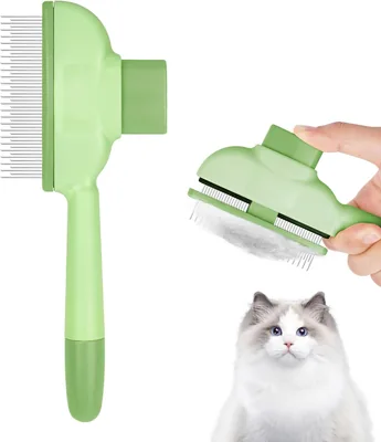 Pince à poils pour chat OFFCUP, pince auto-nettoyante, retire les poils d'animal de compagnie avec bouton de libération