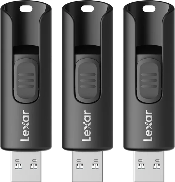 Lexar 64GB 3-Pack Flash Drive A30E
