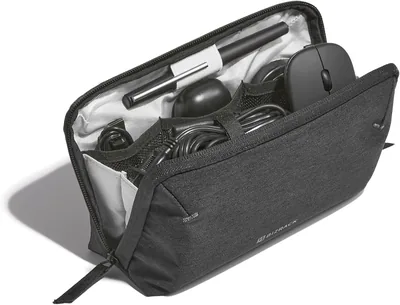 Amazon限定！Kokuyo Gadget Pouch BIZRACK Mサイズ ブラック AMBG-BR200D 24%オフ