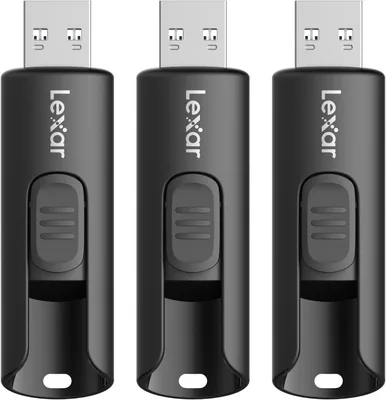 Lexar A30E 32 Go, Lot de 3 Clés USB 3.2, Lecture jusqu'à 100 Mo/s, Disque Flash pour Stockage et Sauvegarde, Mémoire Stick