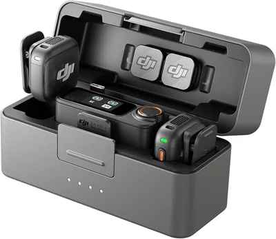 DJI Mic 3 - Microphone sans fil pour iPhone/Caméra/Android, Boîte de chargement incluse | Meilleur Prix