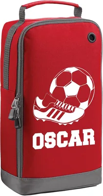 Personalised Football Boot Bag - Red