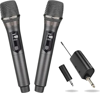 Système de micro sans fil professionnel HUACAM avec récepteur rechargeable et sortie 3,5 mm, fonctionnement à fréquence fixe