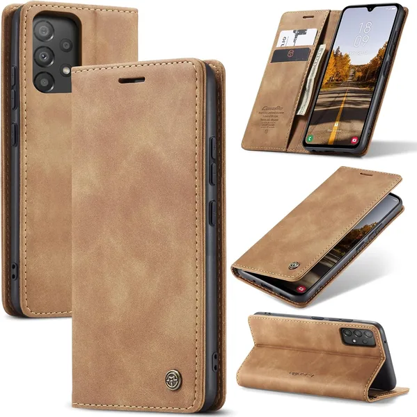Étui Azororo pour Samsung Galaxy A53 5G - Portefeuille en cuir protecteur magnétique