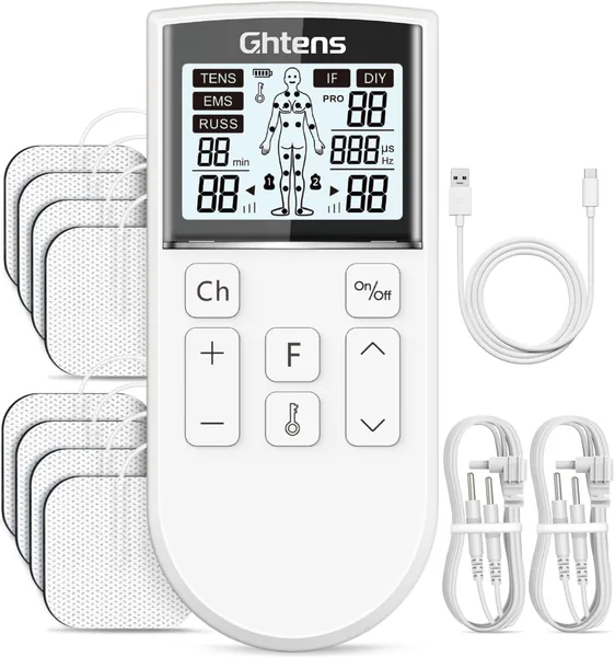 GHTENS 5 in 1 Professional Electrostimulator Muscle Stimulator Rechargeable 80 Stimulation Modes