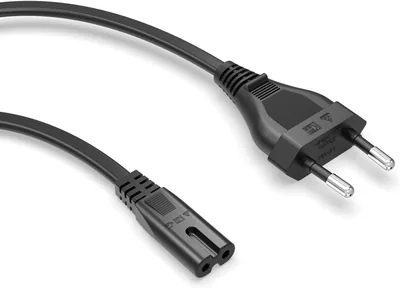 Superer 2M Power Kabel mit C7 Euro-Stecker für PS5/PS4/Xbox/TV | IEC C7 Weibchen, Euro 8 Kleingerätetreiber