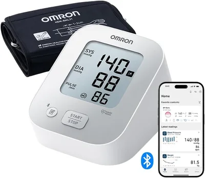 Omron X2+ Connect Ciśnieniomierz Naramienny z Bluetooth | Urządzenie zatwierdzone klinicznie