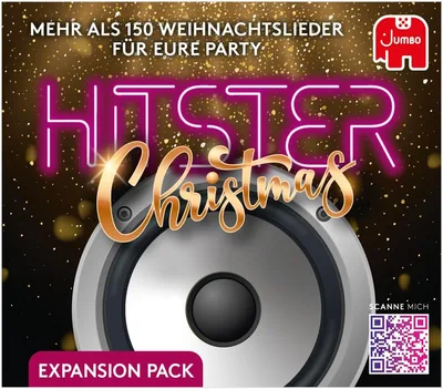 Hitster Weihnachts-Erweiterung - Partyspiel für Erwachsene mit 150+ Weihnachtshits - Musikspiel zum Scannen & Erinnern - Lustige Karten