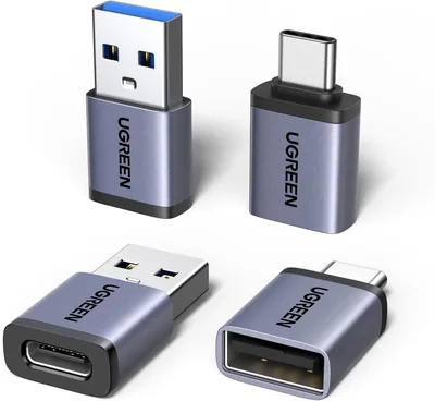 UGEN 10Gbps USB-A till USB-C Adapter och USB-C till USB Adapter (4-pack) | USB till Typ-C 3.2