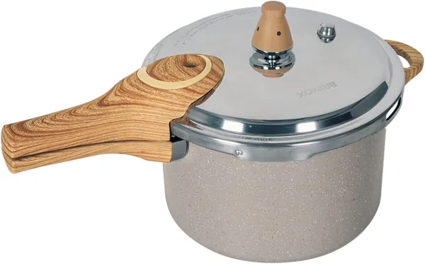 Brinox Panela de Press o 4,2L Antiaderente Ceramic Life Pressure com Fundo de Indu o - Areia