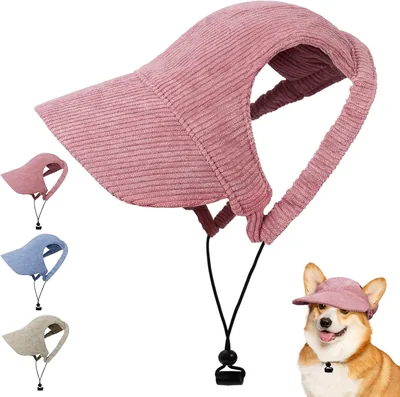 OFFCUP Hond Baseball Cap met Verstelbare Band en Ooropeningen - Zomerzonnehoed voor Honden